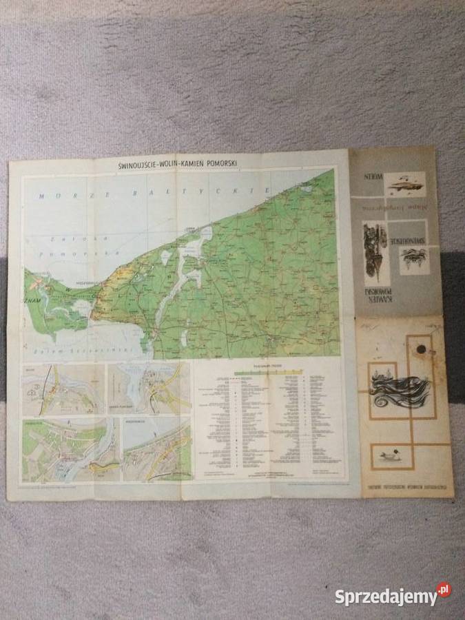 193 Mapa Kamień Pomorski Świnoujście Wolin Szczecin