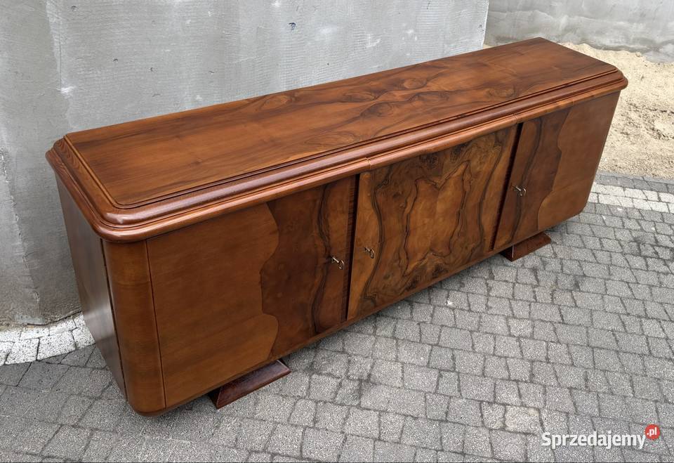 KomodaSzafka RTV Orzech 183 Art Deco Antyk Meble