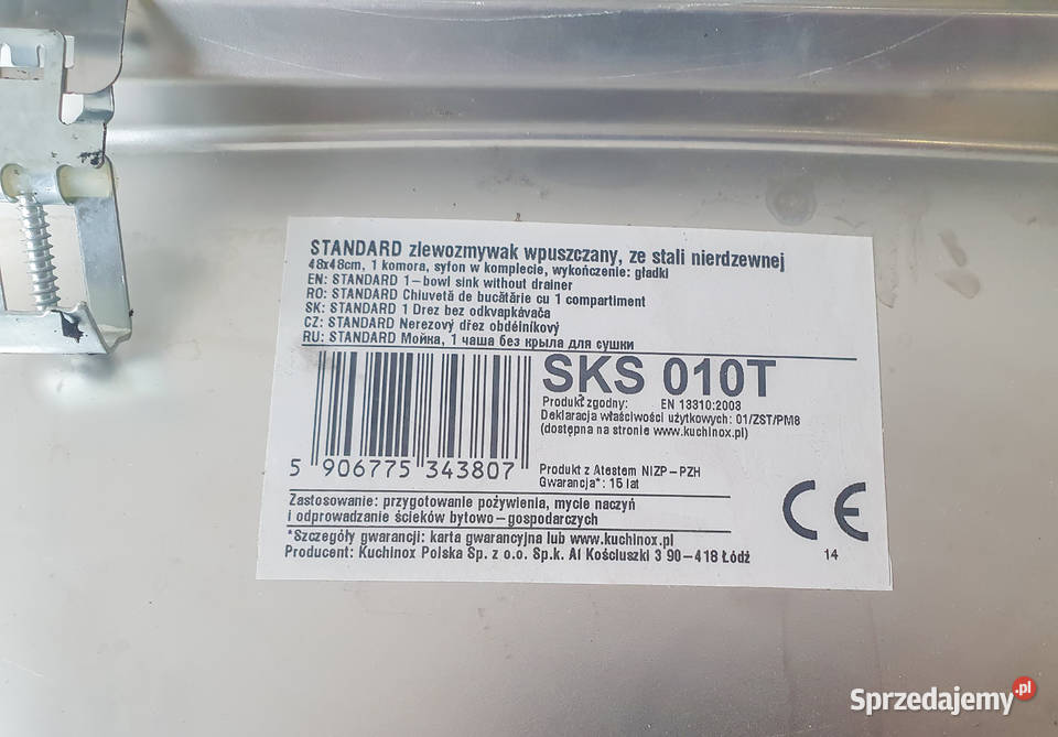 Zlewozmywak jednokomorowy Kuchinox SKS 010T Częstochowa