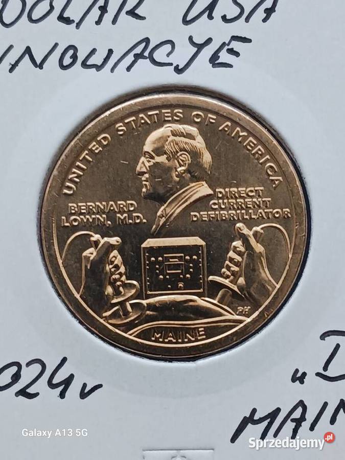 1 Dolar USA 2024 r men D Innowacje Maine Konin