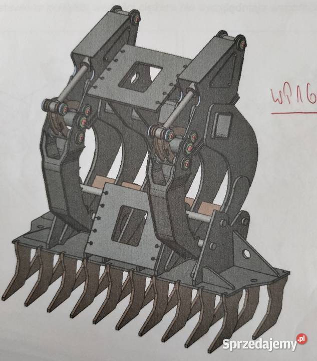 Zbierający Grzebień WP16 Trevi Benne Prace leśne Stargard