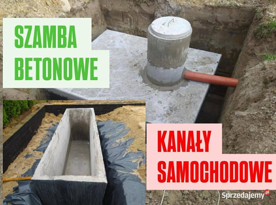 Szambo Betonowe Kanal Samochodowy DĘBICA podkarpackie sprzedam