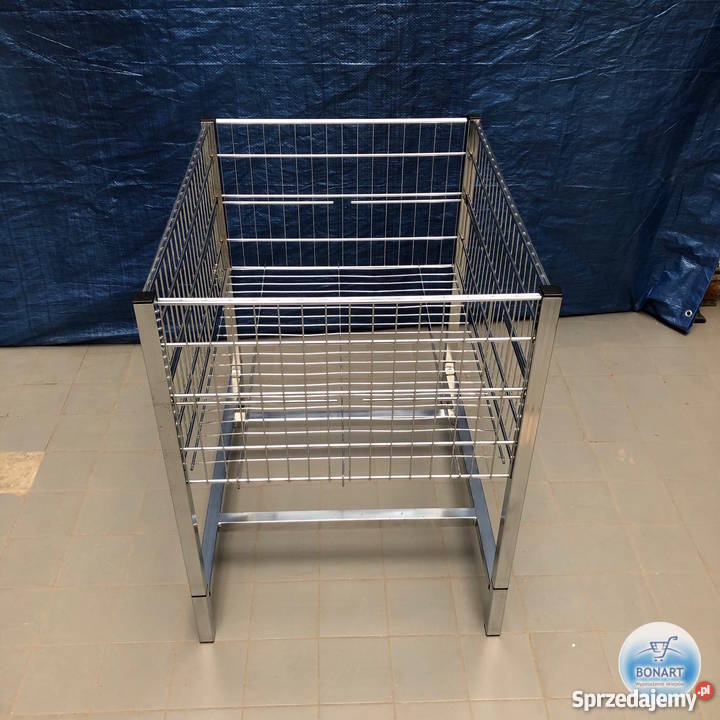 STÓŁ PROMOCYJNY chromowany kosz wsypowy Ostrołęka