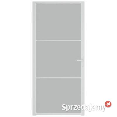 Drzwi wewnętrzne 93x2015 białe matowe szkło i Warszawa