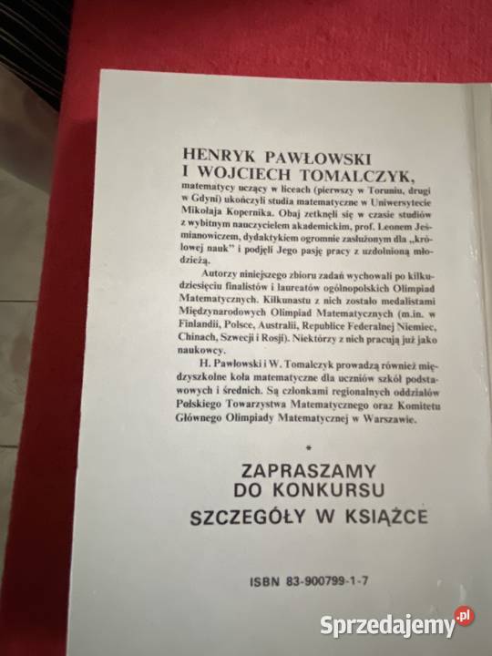 Zadania z matematyki olimpijczykow Lublin