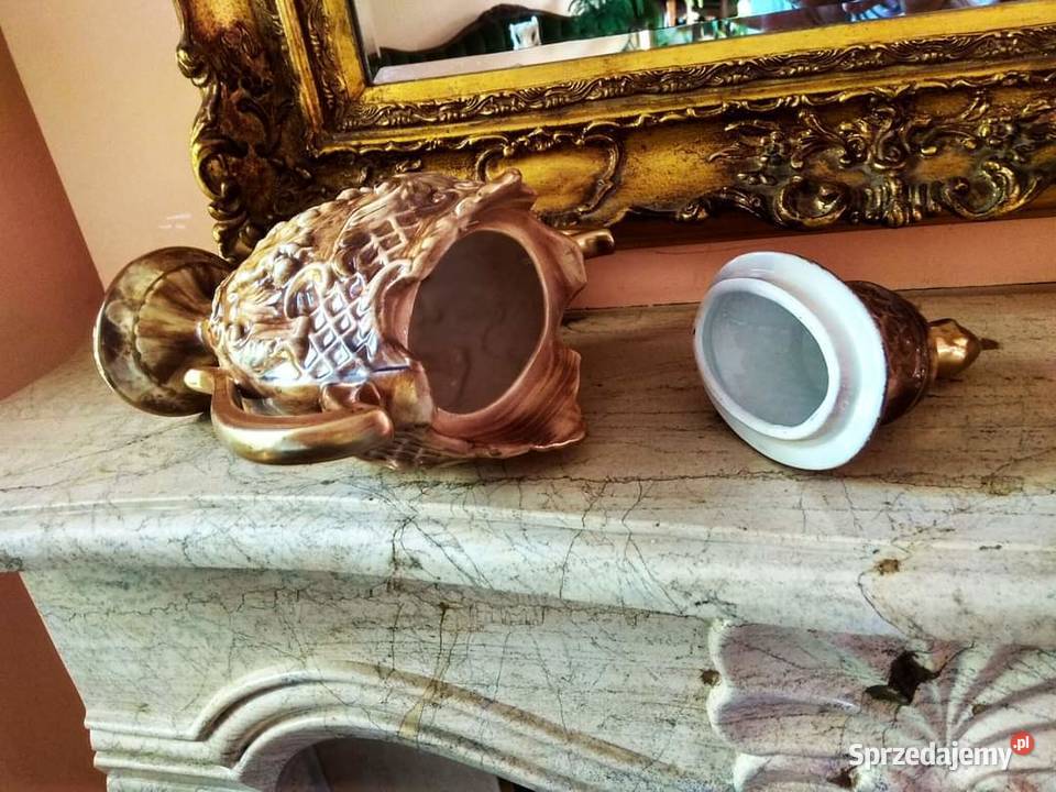 Złocona Amfora z Amorkami pomorskie Gdańsk