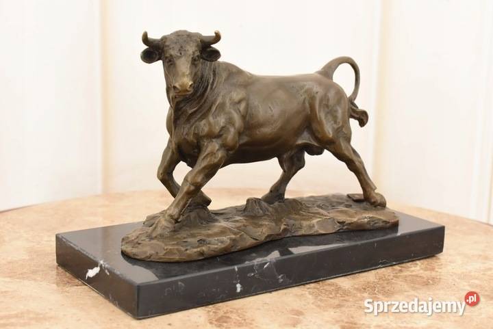 Byk z Brązu Byczek Symbol Siły Figura Rzeźba Kraków sprzedam