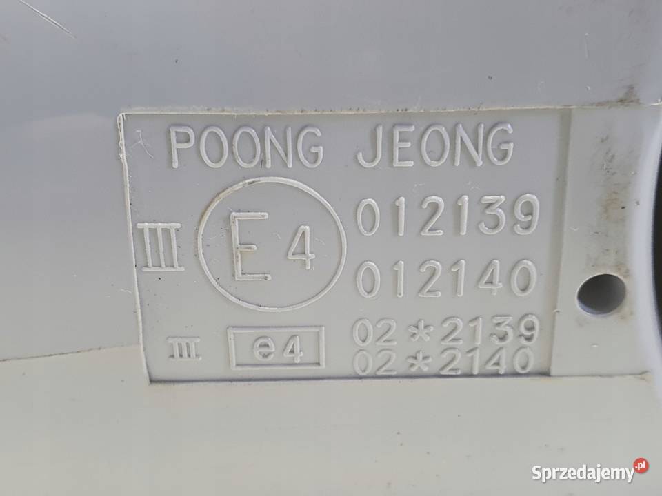 LUSTERKO PRAWE PASAŻERA Daewoo Tacuma 0008r Rudka