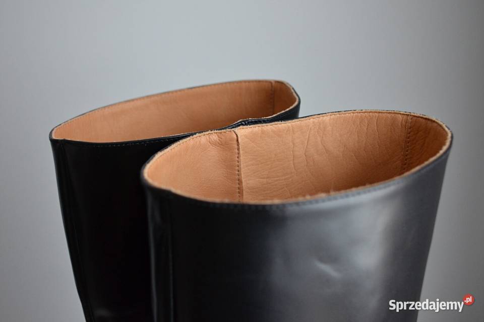 SZERSZA cholewka skóra klocek kozaki Sezane skóra Kozaki Białystok