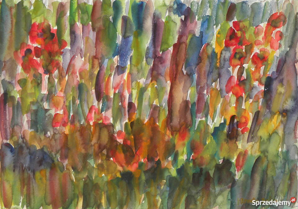 Sielskie Mazowsze tempera aut Renata Bulicz Malarstwo Warszawa sprzedam