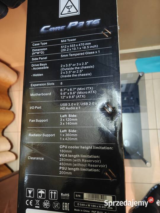 Obudowa Thermaltake Core P3 Tempered Glass Warszawa