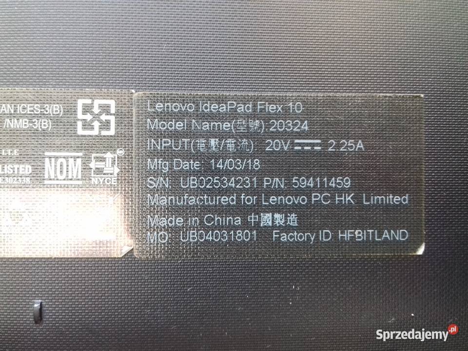 Laptop dotykowy lenovo IdeaPad Flex 10 SSD 32GB Bydgoszcz