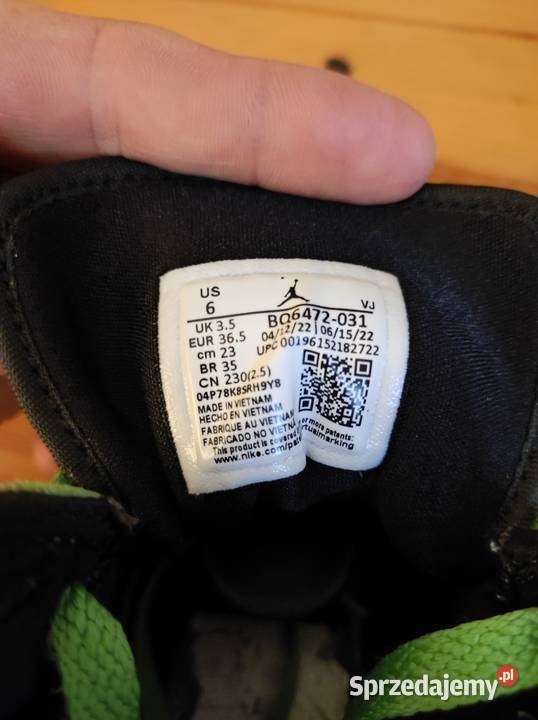 Buty Nike Air Jordan 1 Mid Zielone Czarne 385 Sportowe Bytom