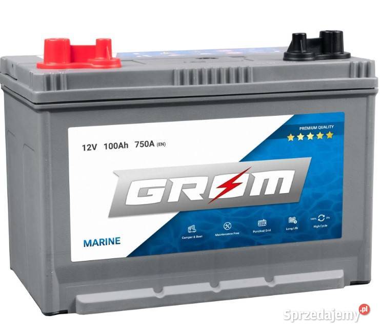 Akumulator GROM MARINE 100Ah 750A M31DC Wałbrzych