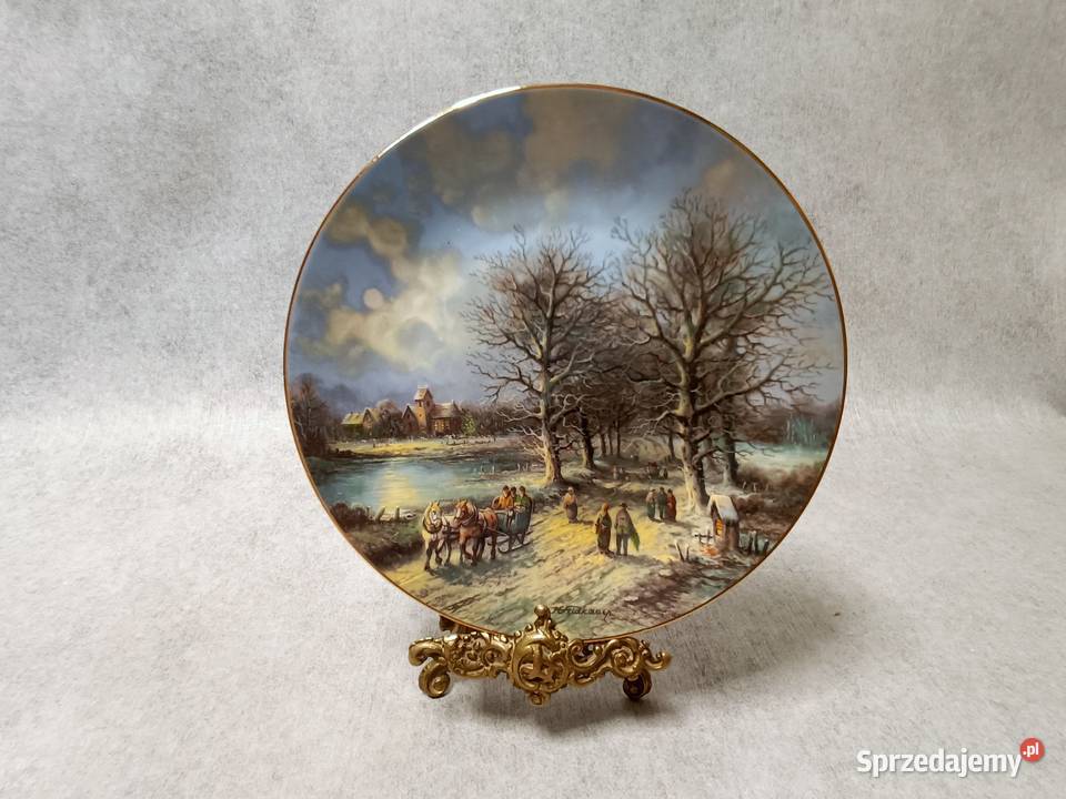 TIRSCHENREUTH PORCELANOWY KOLEKCJONERSKI TALERZ Dobrzany