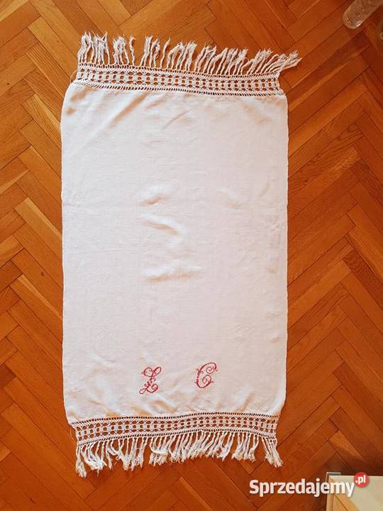 Stare ręczniki z lnu śląskie