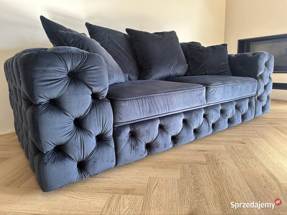 Sofa welurowa 3 osobowa bez funkcji spania wielkopolskie Kórnik