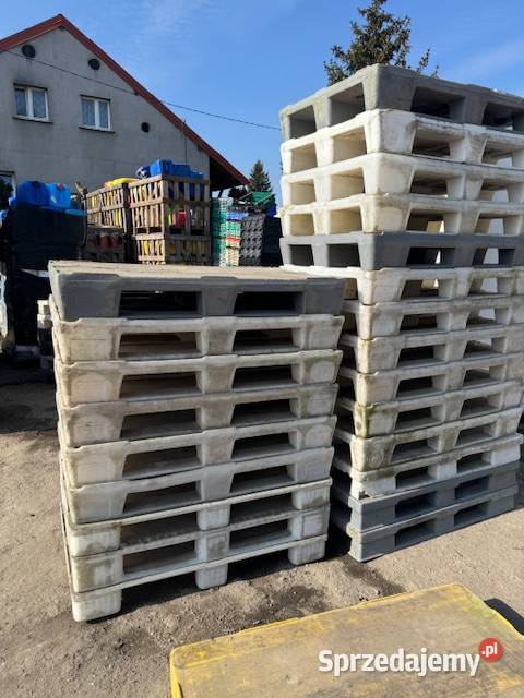 Palety plastikowe 80120 pełne mocne Głogówko sprzedam