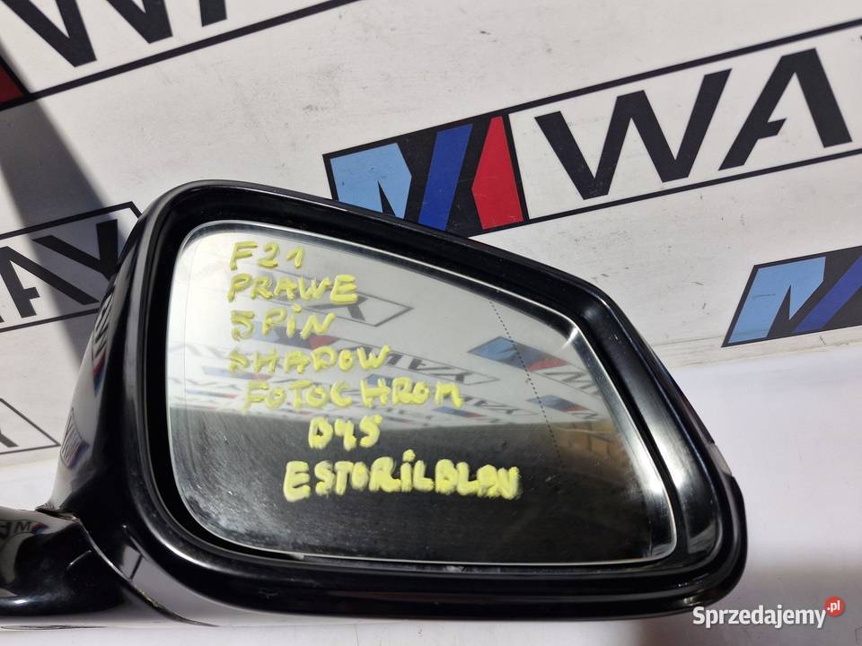 BMW F21 LUSTERKO PRAWE 5 PIN SHADOW B45 ESTORIL