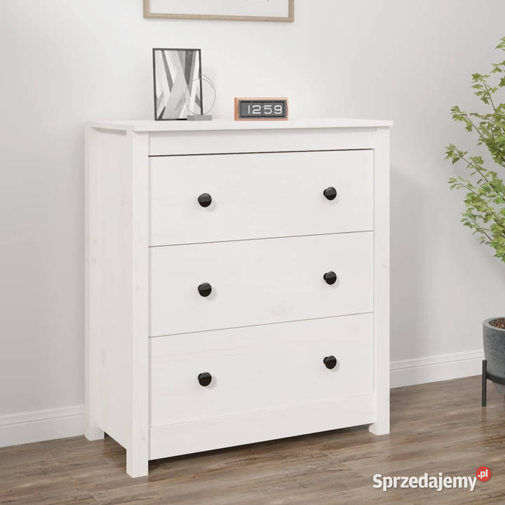 Szafka biała 70x35x80 lite drewno sosnowe mazowieckie