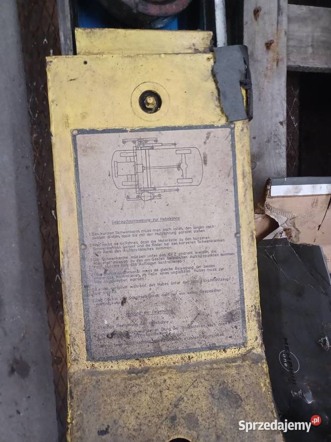 Podnośnik dwukolumnowy na ramie wielkopolskie