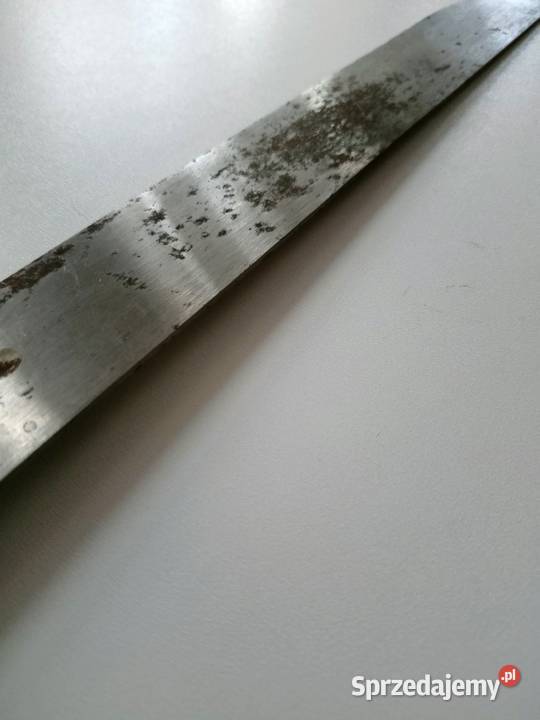 Nóż PRL stal węglowa brudna 42