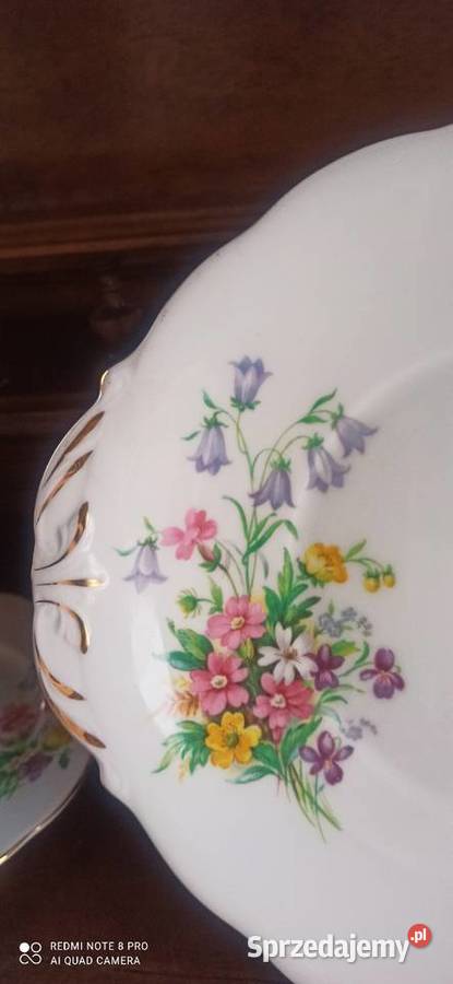 Serwis Queen Anne Old Country Spray Made in Porcelana i szkło Gdańsk