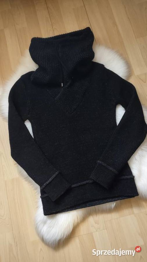 Sweter męski CeCe z wysokim golfem kolor czarny małopolskie Olkusz