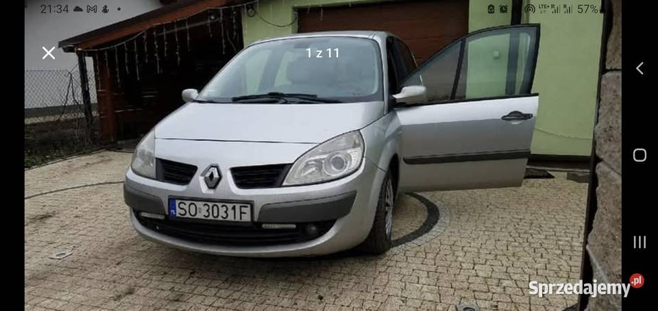 Renault Scenic II 15 dci 2007r dobrze wyposażone Sosnowiec sprzedam