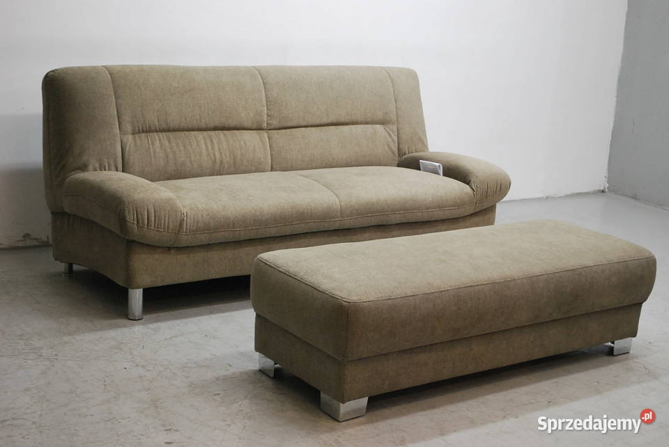 OJK nowa sofa 3os + wielka pufa