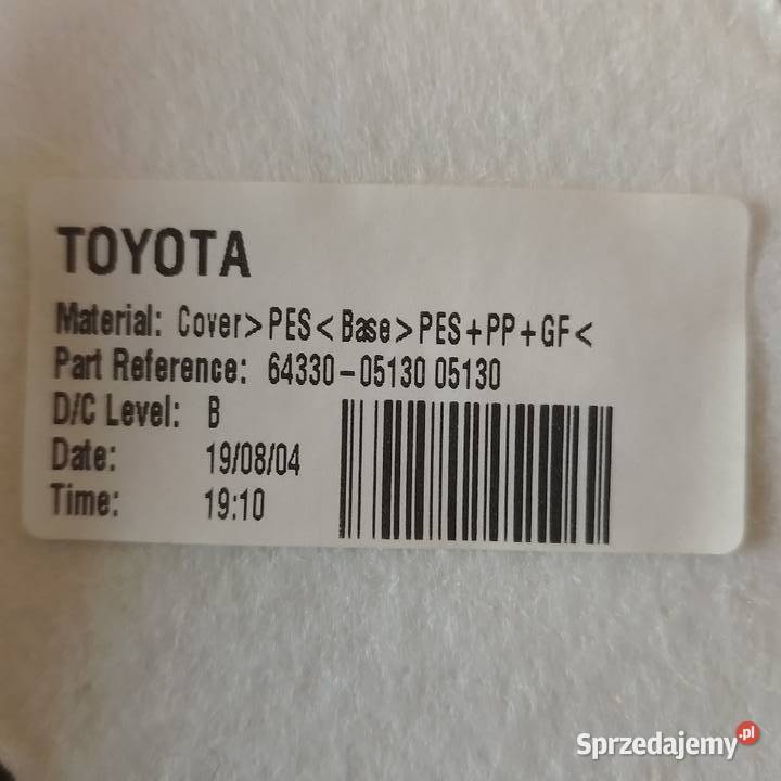 Półka tylna z światłem stop Toyota Avensis T25 osobowe mazowieckie Wyszków