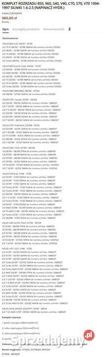 Volvo 960 b6304s Rozrząd pompa wody rolka Ruda Śląska