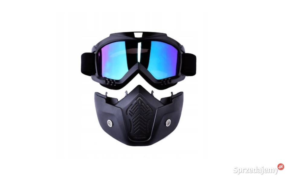 MASKA GOGLE OKULARY CROSS MOTOCYKLA ROWERU QUADA gogle Motoryzacja śląskie