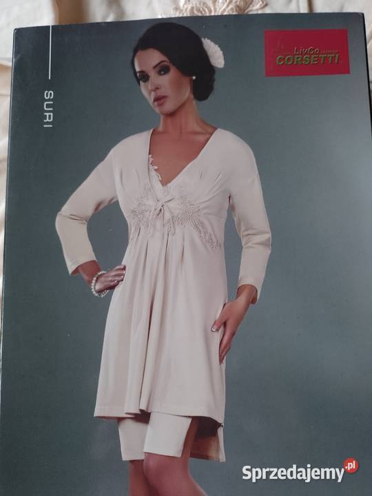 Szlafrok Suri LC 90021 Ecru Ekri LivCo Corsetti Warszawa