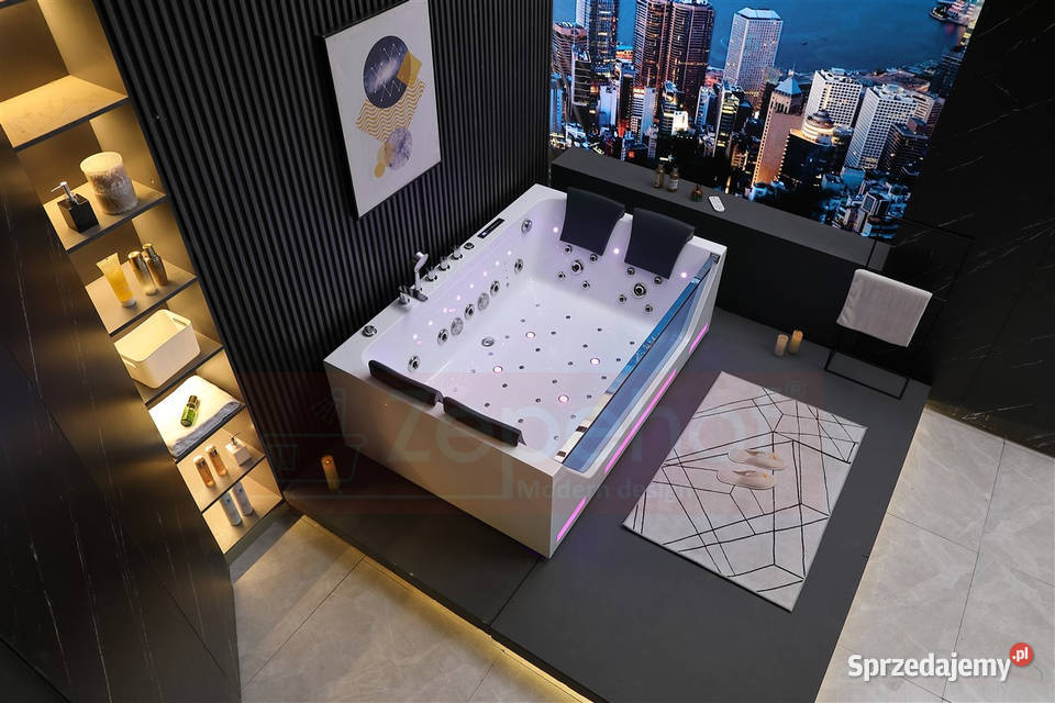 Wanna z hydromasażem 180cmx120cmx59 DYSZE sprzedam