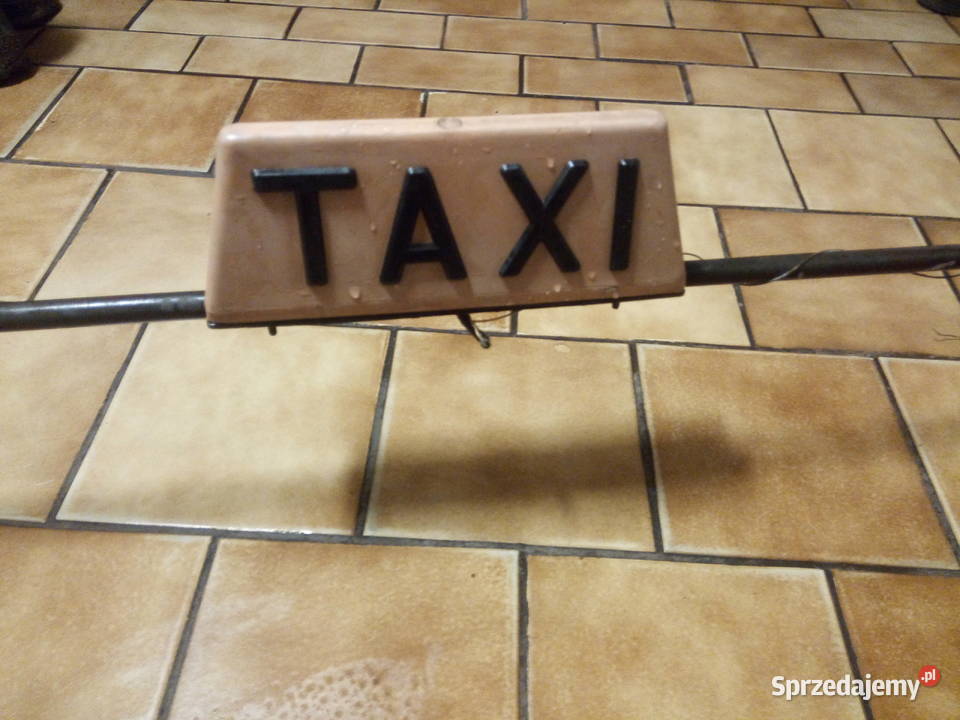 Taxi neon kogut PRL