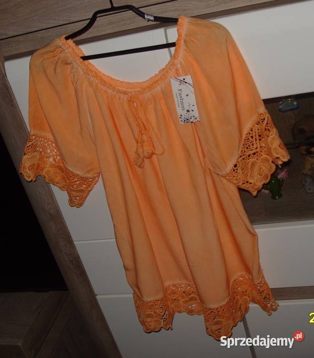 FASHION pomarańczowa hiszpanka hafty Nowa LXL Rawicz sprzedam