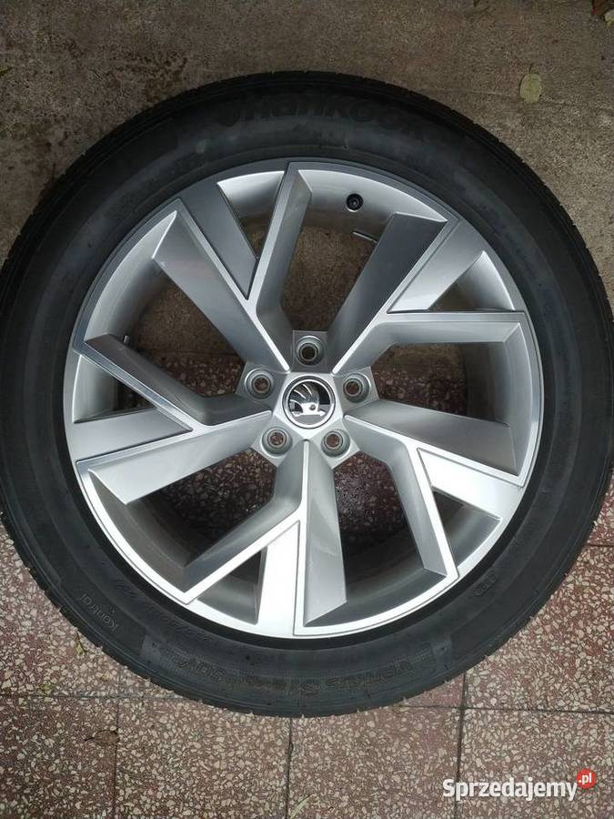 Oryginale felgi Skoda Triglav 19 opony letnie pomorskie Bytów sprzedam