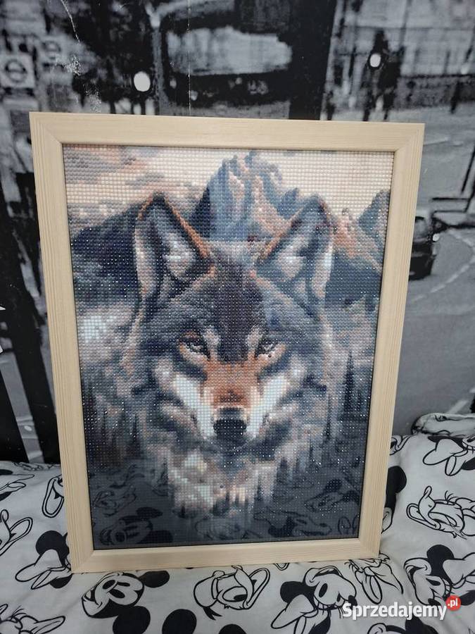 Obraz diamentowy handmade wilk sprzedam