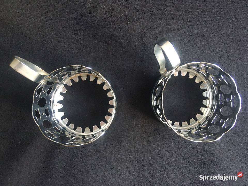 PRL koszyczki szklanek metal Kołobrzeg