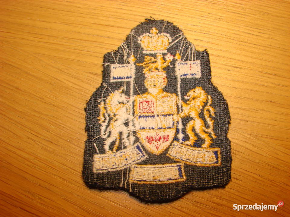 Royal Canadian Navy naszywka z mottem Pruszcz Gdański sprzedam
