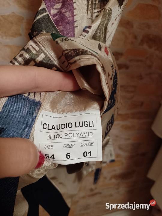 XL Claudio Luigi Granatowa kamizelka garniturowa małopolskie Kraków