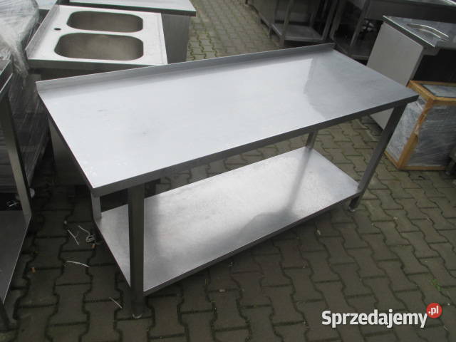 Stół Gastronomiczny Przyścienny Z Półką 1666085 Biznes i Przemysł Ostrów Wielkopolski