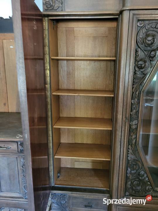 Piękny zestaw gabinetowy antyczny biblioteka Meble śląskie Rybnik