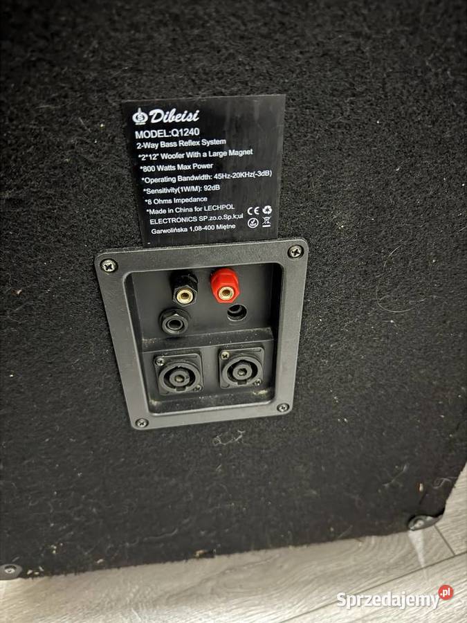 Sprzedam kompletny zestaw DJ 2 kolumny 800W 2