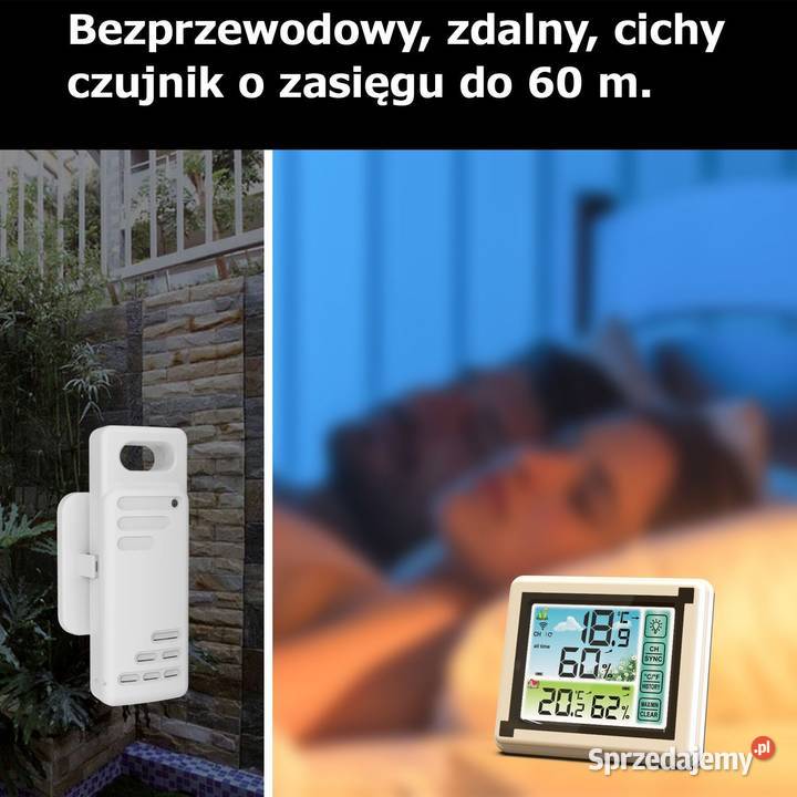 Bezprzewodowa stacja pogodowa termometr tworzywo sztuczne Poznań