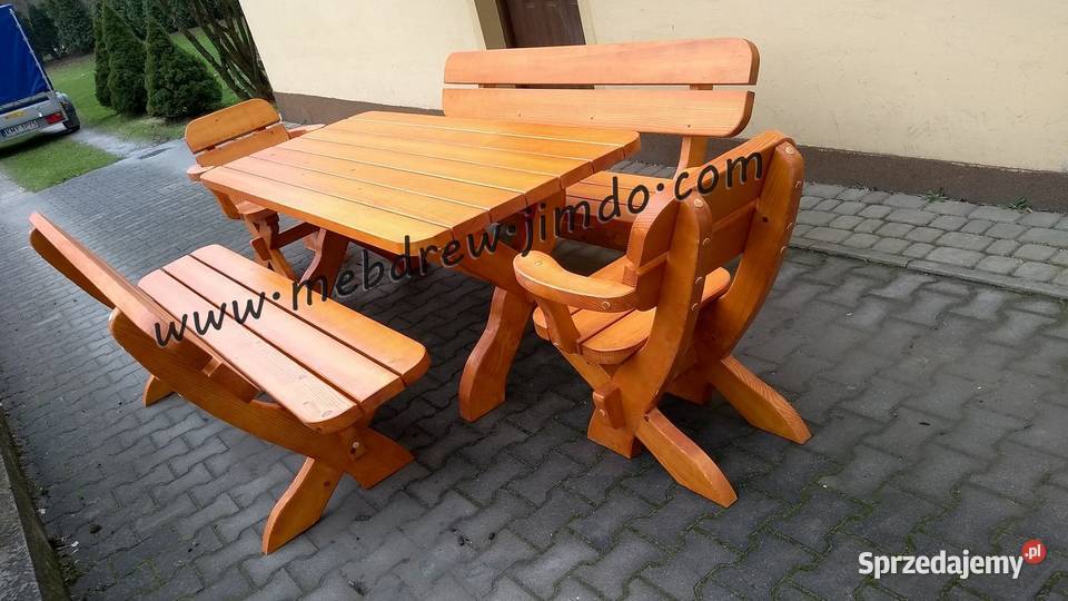 komplety ogrodowe meble huśtawki studnie Tokarnia
