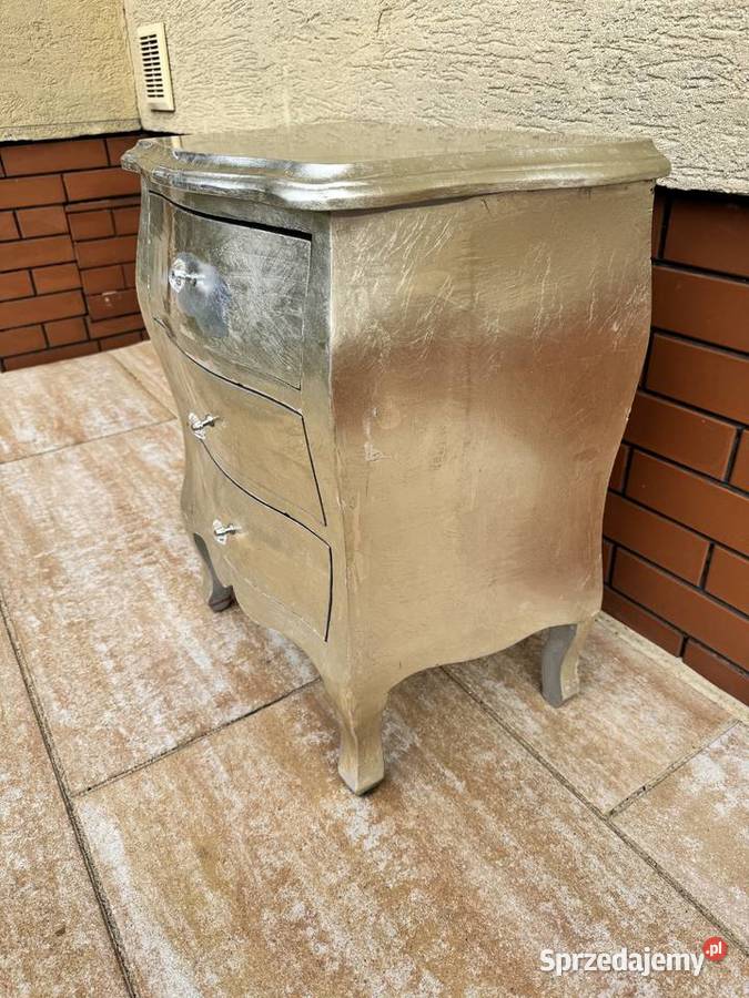 Szafka z szufladami srebrna nocna glamour stolik sprzedam