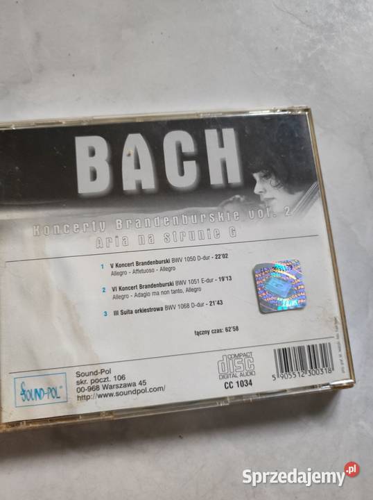 Cd Bach Koncerty Brandenburskie Muzyka Kielce