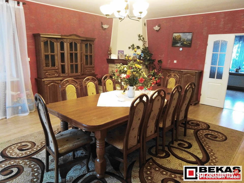 Stół Okrągły na czterech noga Ludwik Dąb śląskie Dąbrowa Górnicza